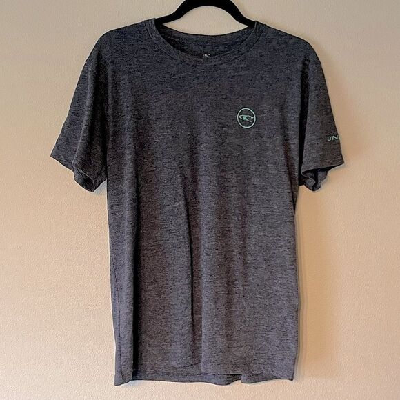 Mens O’Neill “Modern-Fit” Dusky Blue Ocean Design Short-Sleeve Tee. Size Medium. - Picture 1 of 3